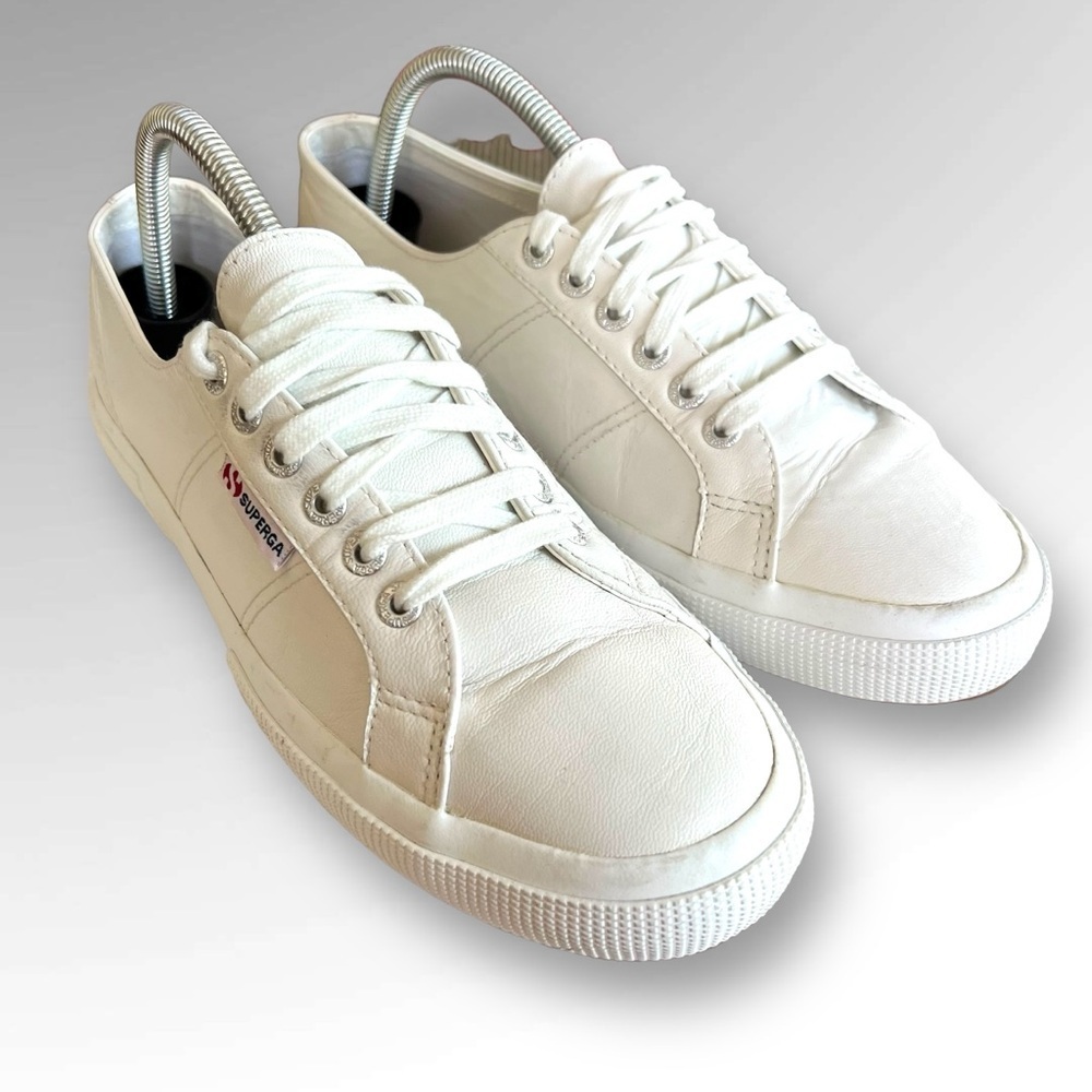 Superga leather Unisex Shoes.